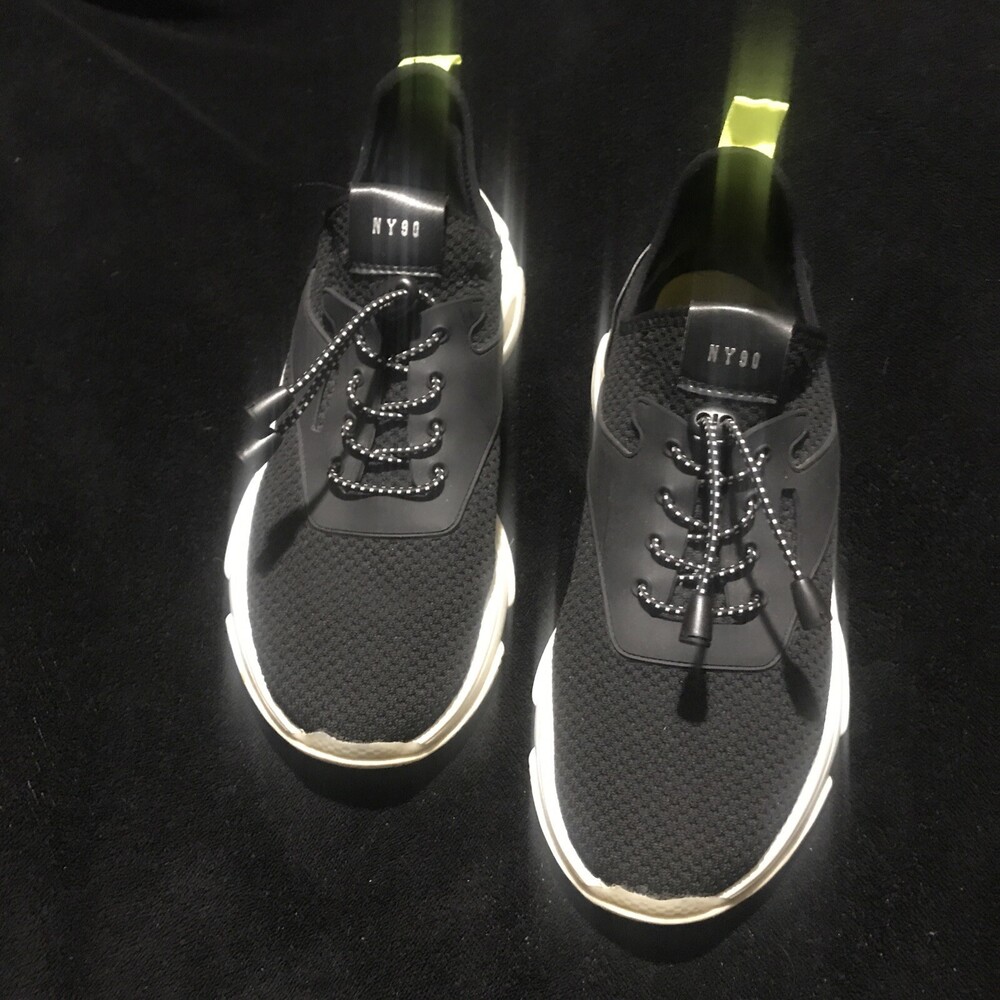Steve Madden NY90 Myles Dark Black Platform Lace Up Sneakers Wm's US 11
